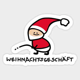 Santa Claus in Christmas sales Sticker